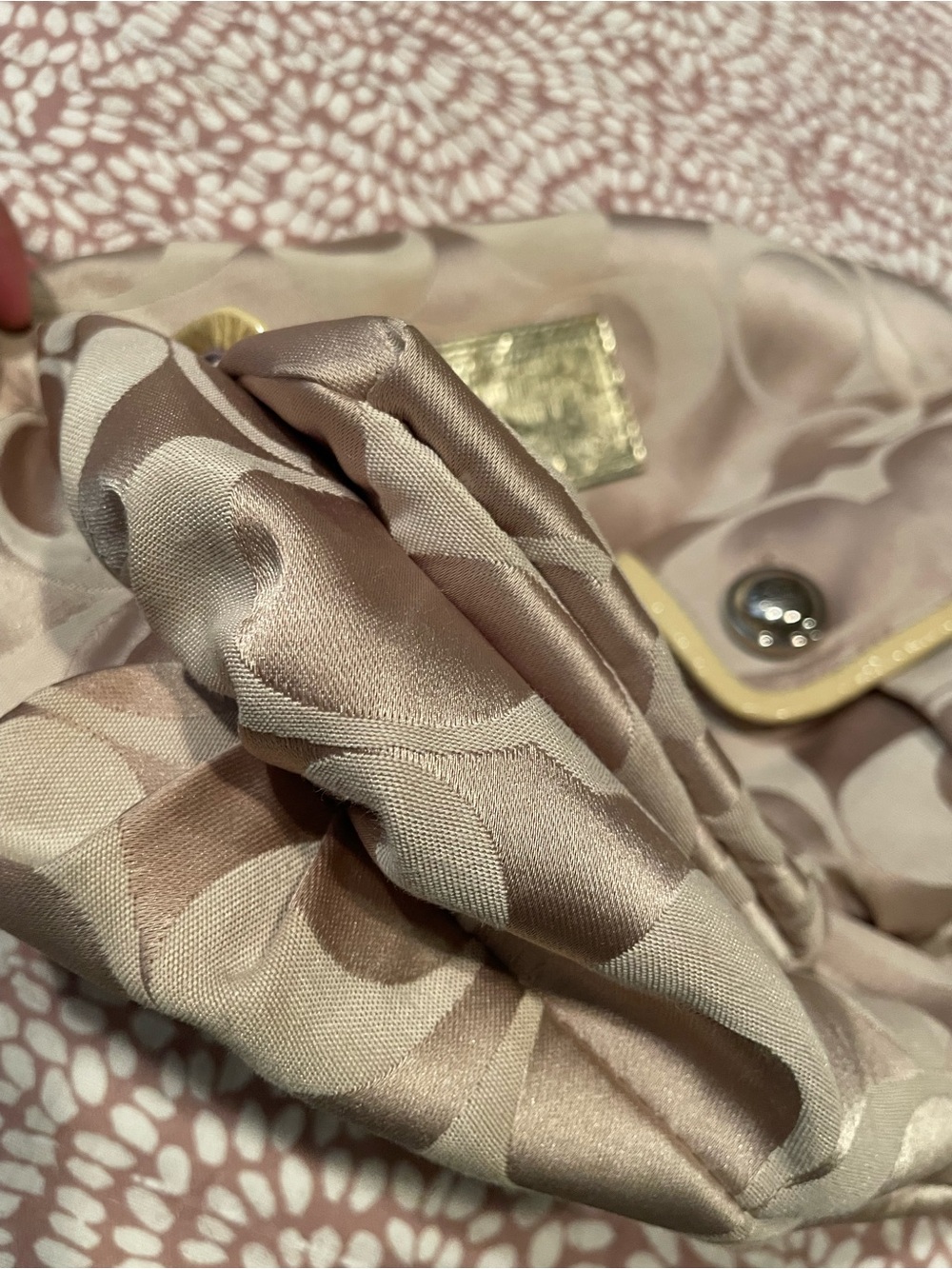 Coach Poppy Signature Double Pocket Hobo Bag - Picture 9 of 12